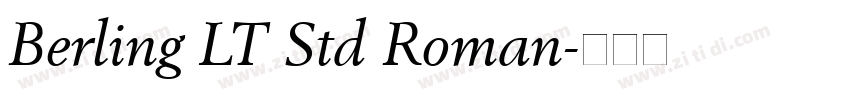 Berling LT Std Roman字体转换
